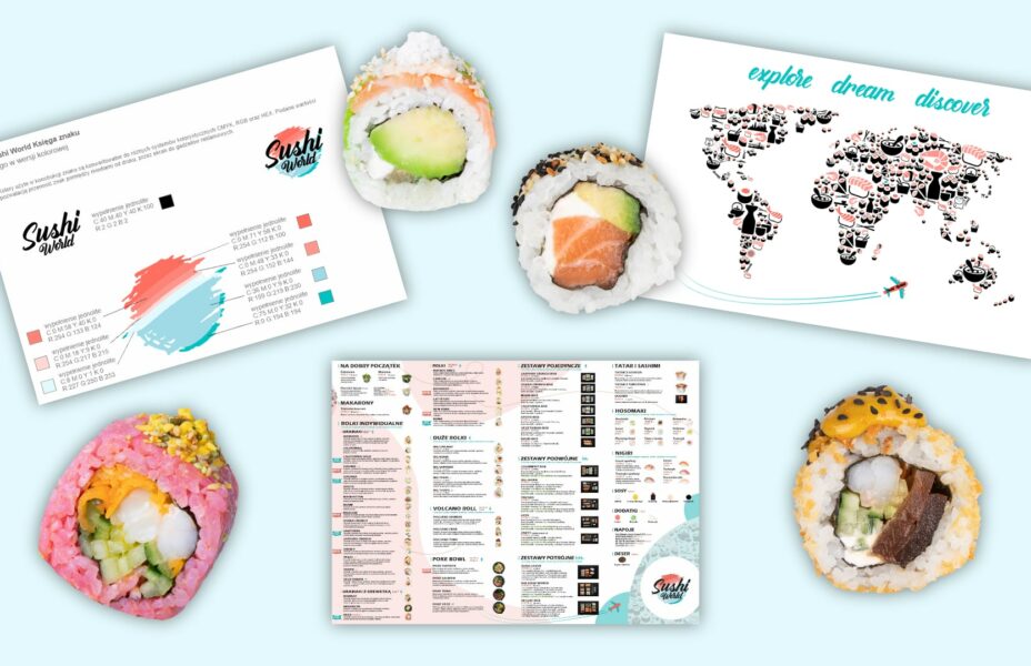 Materiały reklamowe od Sushi World