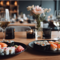 sushi na stole w restauracji